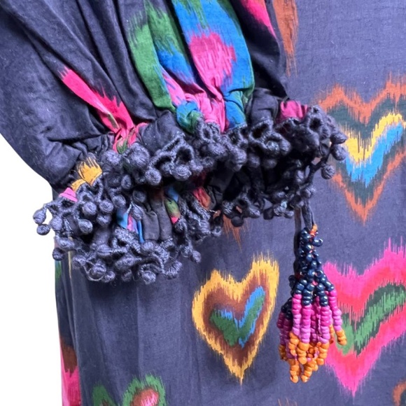 NWOT FARM Rio Multi-Color Heart Mini Dress with Beautiful Detailing (XS) - Picture 16 of 16